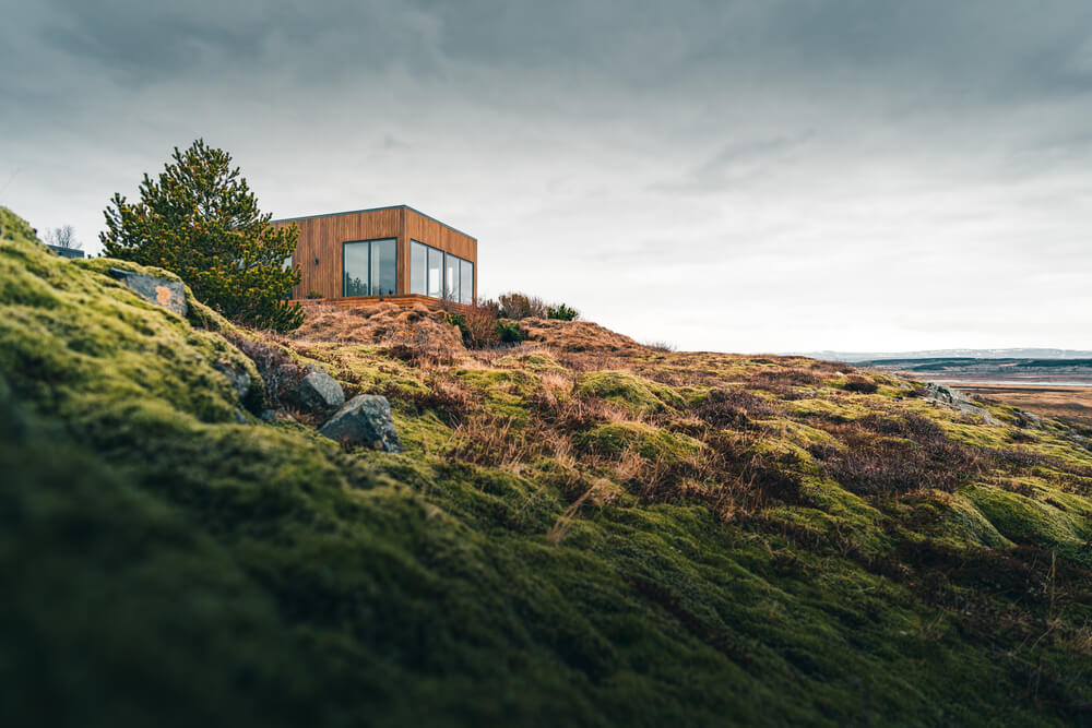 Modern home in nature