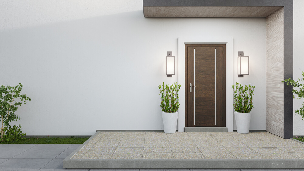 Modern home in white